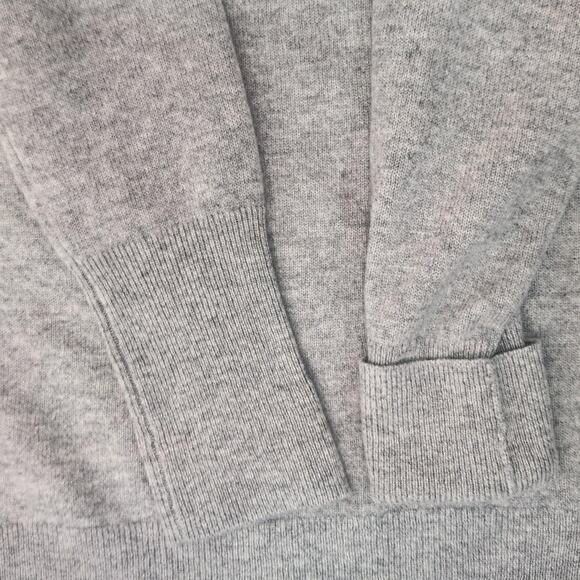 NEW J Crew Grey Cashmere v neck Sweater oversized chest 46 extra small men women - Picture 4 of 8